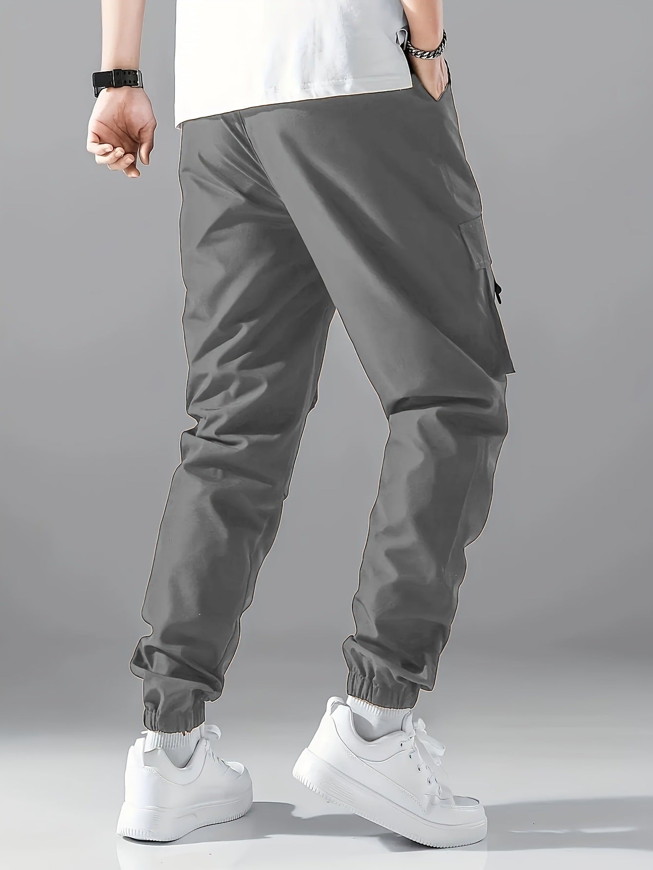 Straight Ankle Tied Wear-resistant Overalls Casual Pants - T&A enterprises