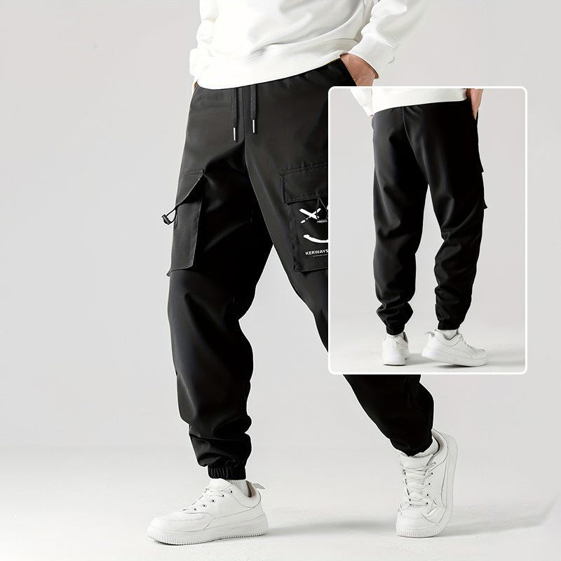 Straight Ankle Tied Wear-resistant Overalls Casual Pants - T&A enterprises