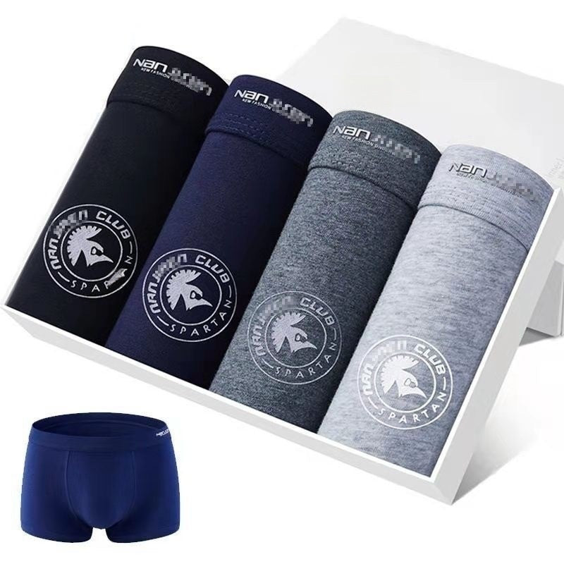 Pack Of 4 Mens Comfortable Breathable Cotton Boxer Briefs With Prints - T&A enterprises