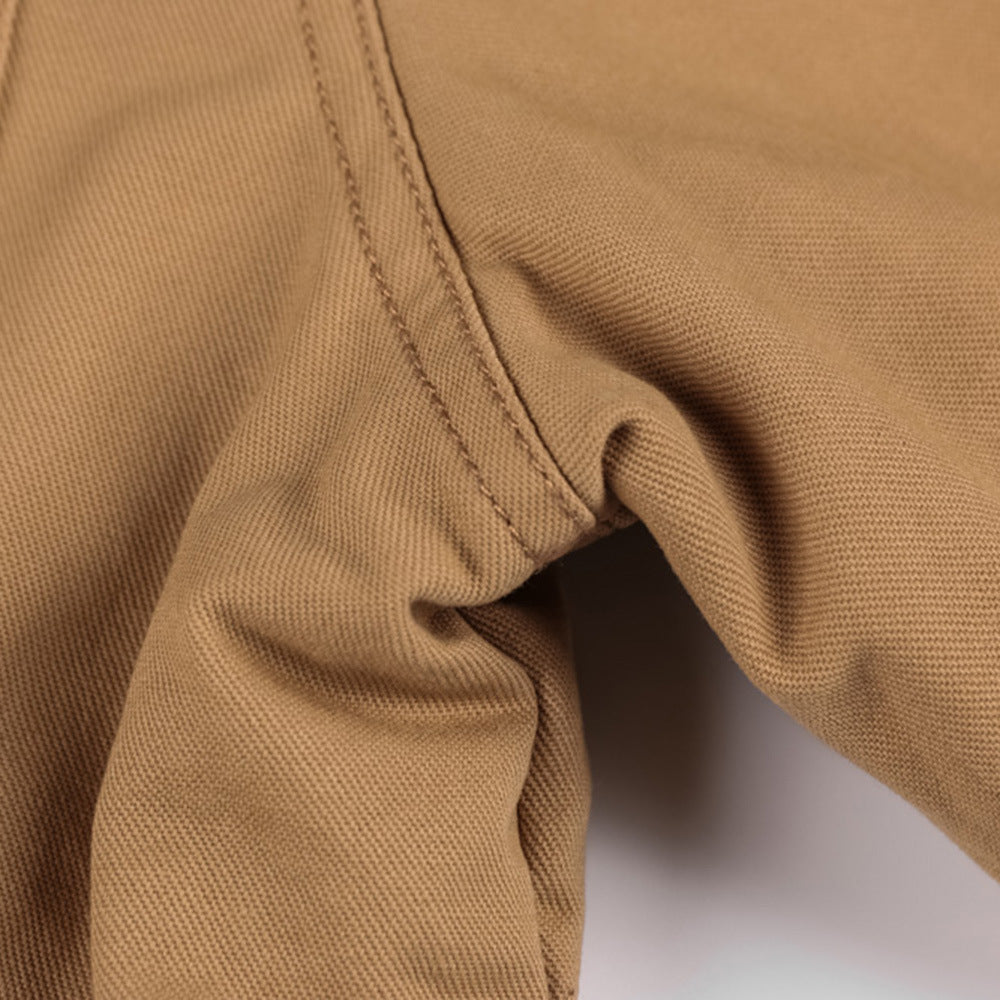 Winter Zip-up Coat Warm Thickened Detachable Hooded Jacket Multi-pocket Button Drawstring Long Sleeve Tops Men&