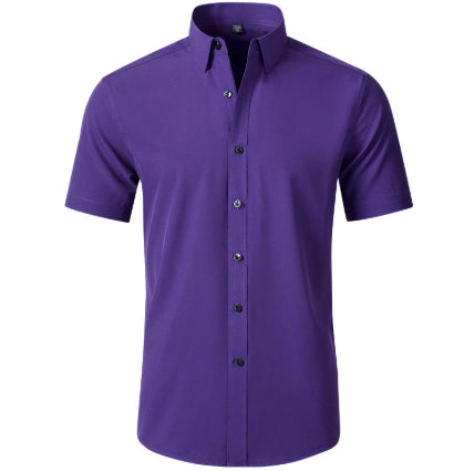 Four-side High Elastic Shirt Men&