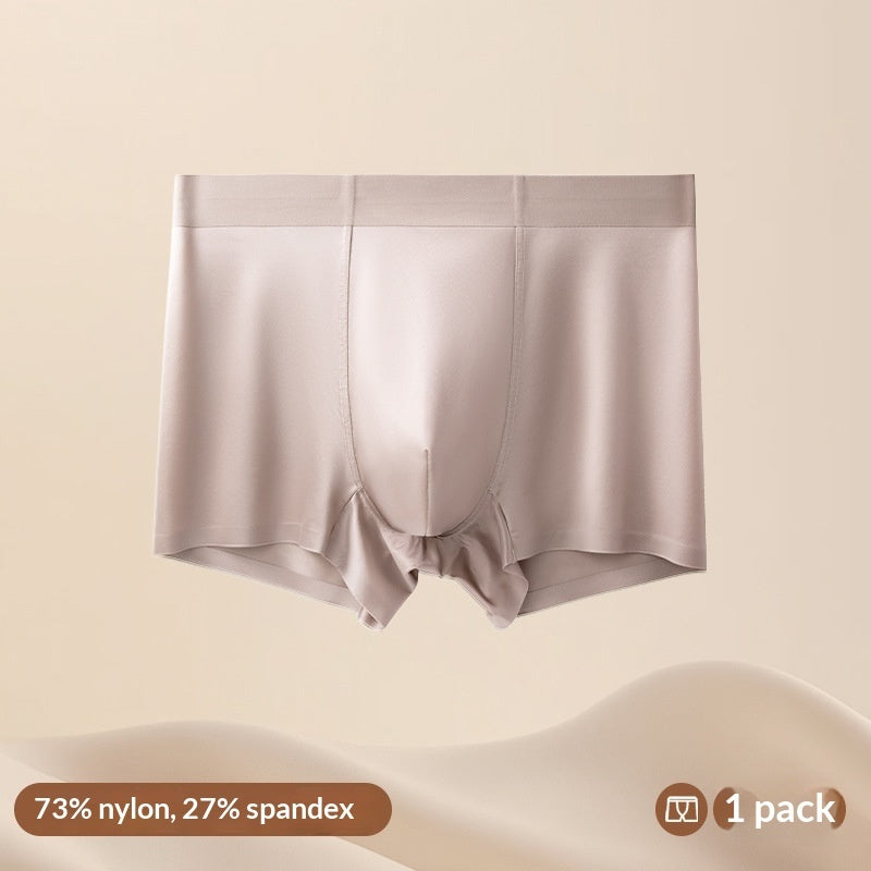 Light Luxury Satin Ice Silk High-End Silk Antibacterial Mens Underwear - T&A enterprises