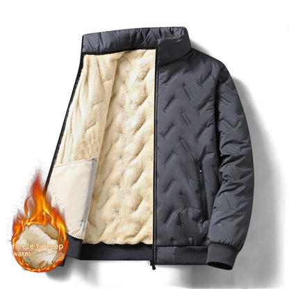 Berber Fleece Cotton Coat Fleece-lined Thickened Cold Protection Warm Winter - T&amp;A enterprises