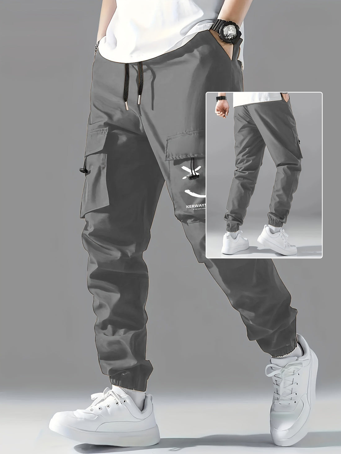 Straight Ankle Tied Wear-resistant Overalls Casual Pants - T&amp;A enterprises