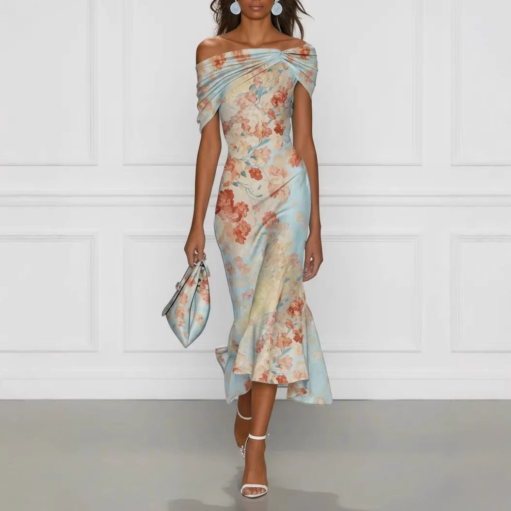Floral Elegant Long Casual Dress For Women - T&amp;A enterprises