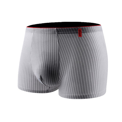 Striped Antibacterial Breathable Mid Rise Plus Size Mens Underwear - T&amp;A enterprises