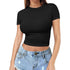 Womens Midriff-baring T-Shirt, Sassy Summer Pullover Top - T&A enterprises