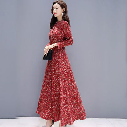 Luxury Chic Long-sleeve Dress For Affluent Women - T&amp;A enterprises
