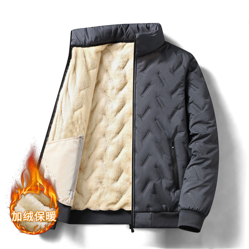 Berber Fleece Cotton Coat Fleece-lined Thickened Cold Protection Warm Winter - T&amp;A enterprises