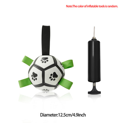 Interactive Dog Football Toy Soccer Ball Inflated Training Toy For Dogs Outdoor Border Collie Balls For Large Dogs Pet Supplies - T&amp;A enterprises