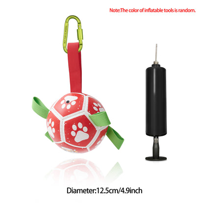 Interactive Dog Football Toy Soccer Ball Inflated Training Toy For Dogs Outdoor Border Collie Balls For Large Dogs Pet Supplies - T&amp;A enterprises