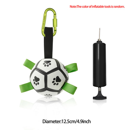 Interactive Dog Football Toy Soccer Ball Inflated Training Toy For Dogs Outdoor Border Collie Balls For Large Dogs Pet Supplies - T&amp;A enterprises