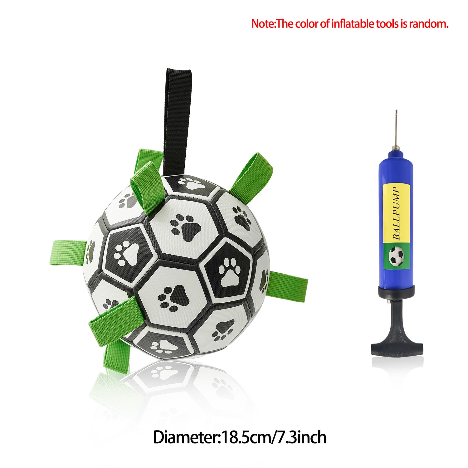 Interactive Dog Football Toy Soccer Ball Inflated Training Toy For Dogs Outdoor Border Collie Balls For Large Dogs Pet Supplies - T&amp;A enterprises