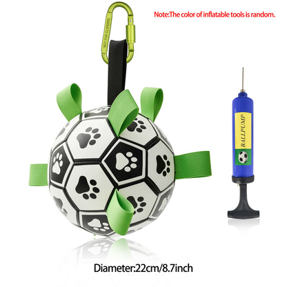 Interactive Dog Football Toy Soccer Ball Inflated Training Toy For Dogs Outdoor Border Collie Balls For Large Dogs Pet Supplies - T&amp;A enterprises