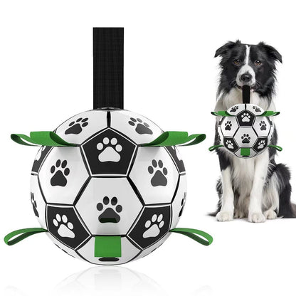 Interactive Dog Football Toy Soccer Ball Inflated Training Toy For Dogs Outdoor Border Collie Balls For Large Dogs Pet Supplies - T&amp;A enterprises