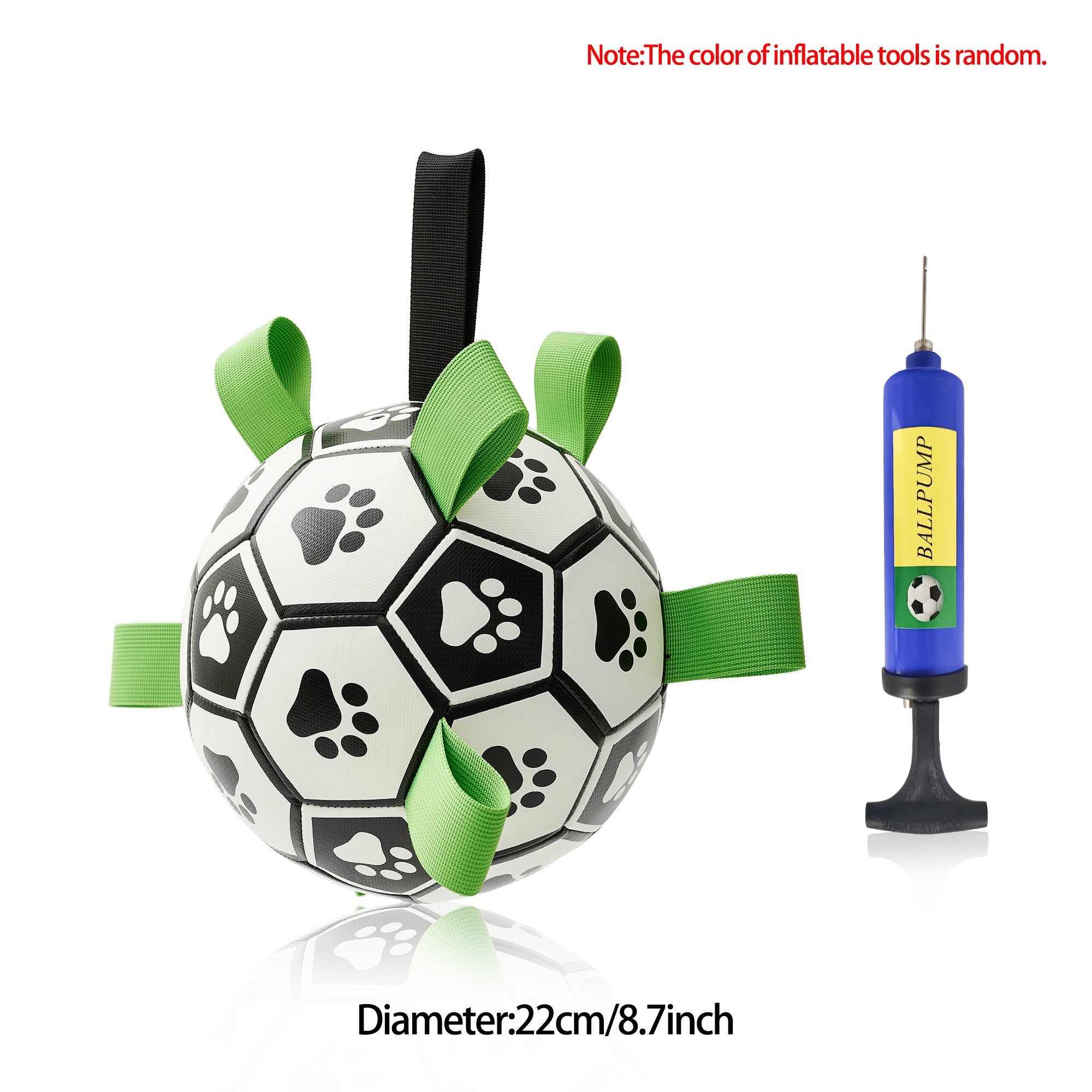 Interactive Dog Football Toy Soccer Ball Inflated Training Toy For Dogs Outdoor Border Collie Balls For Large Dogs Pet Supplies - T&amp;A enterprises