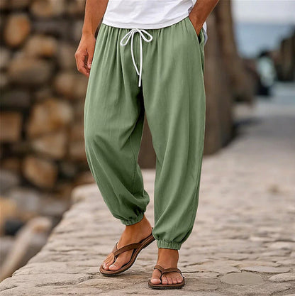 Mens Casual Loose-fitting Solid-color Beach Shorts - T&amp;A enterprises