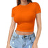 Womens Midriff-baring T-Shirt, Sassy Summer Pullover Top - T&A enterprises