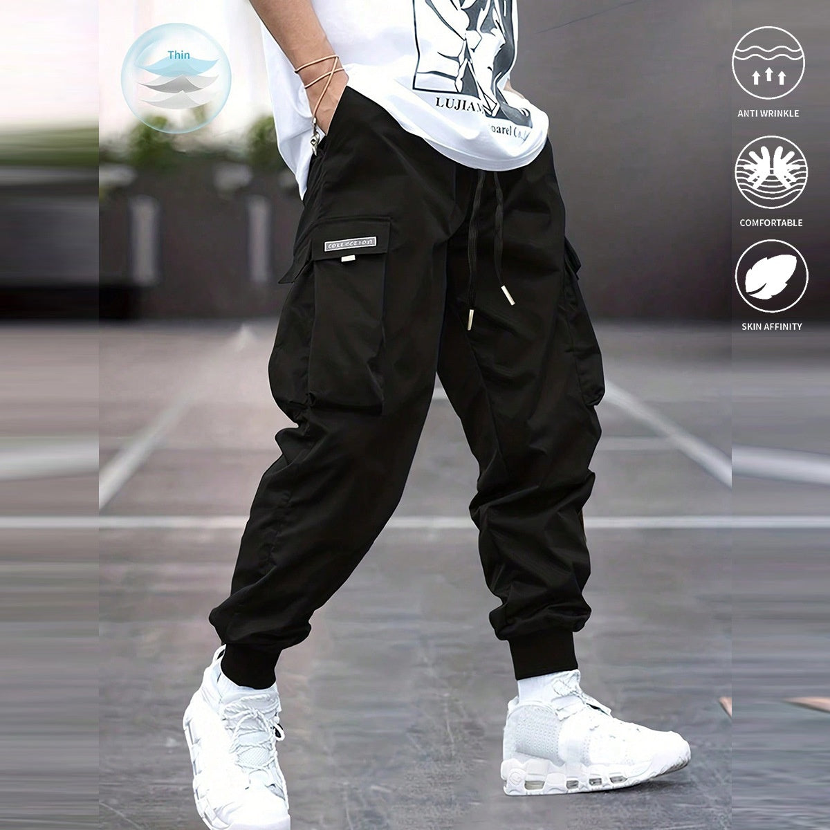 Multi-pocket Cargo Pants Men&