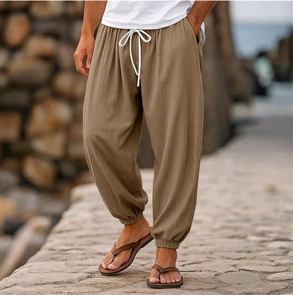 Mens Casual Loose-fitting Solid-color Beach Shorts - T&amp;A enterprises