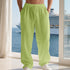 Linen Solid Color American Autumn Weiyi Casual Men&