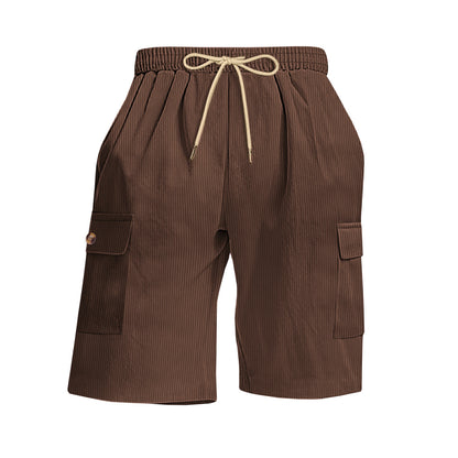 Mens Corduroy Multi-Pocket Shorts For Sports - T&amp;A enterprises