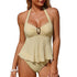 Halter Tankini Swimsuits for Women Lace O-Ring Cut Out Two Piece Tummy Control Swimsuits Bathing Suits - T&A enterprises