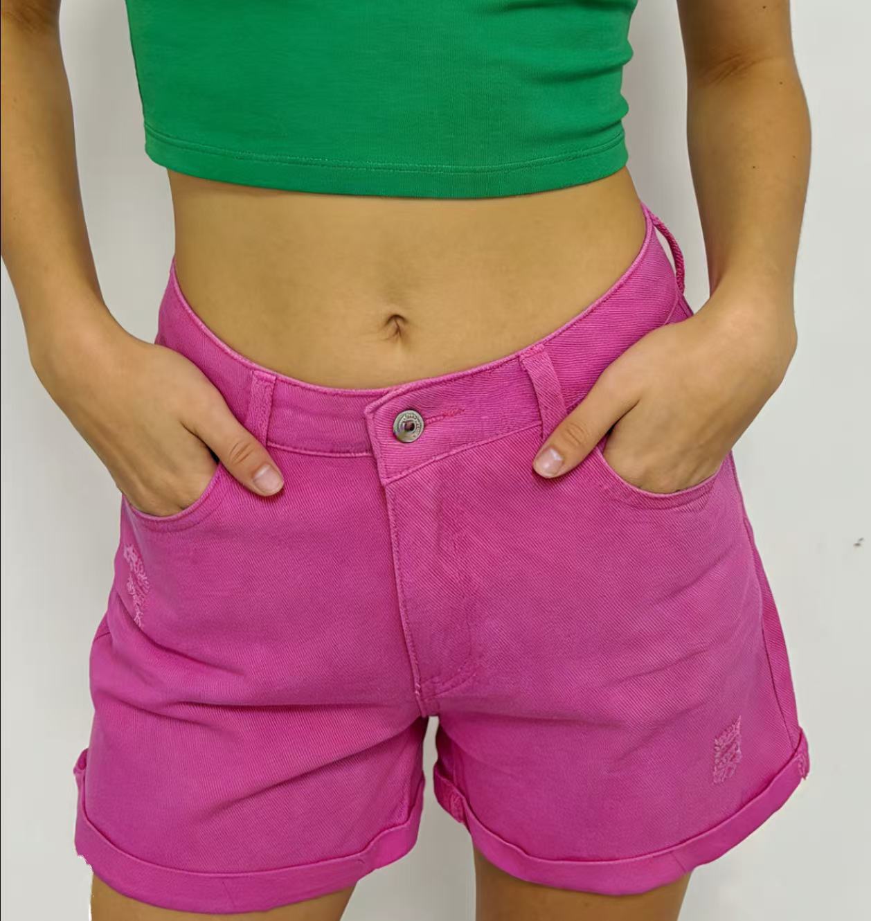 Casual Retro Distressed Womens Denim Shorts - T&amp;A enterprises