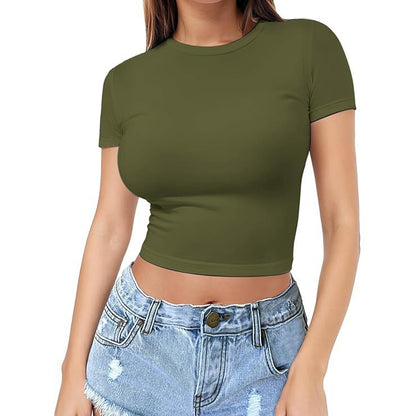 Womens Midriff-baring T-Shirt, Sassy Summer Pullover Top - T&amp;A enterprises