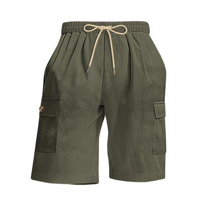 Mens Corduroy Multi-Pocket Shorts For Sports - T&amp;A enterprises
