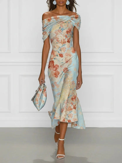 Floral Elegant Long Casual Dress For Women - T&amp;A enterprises