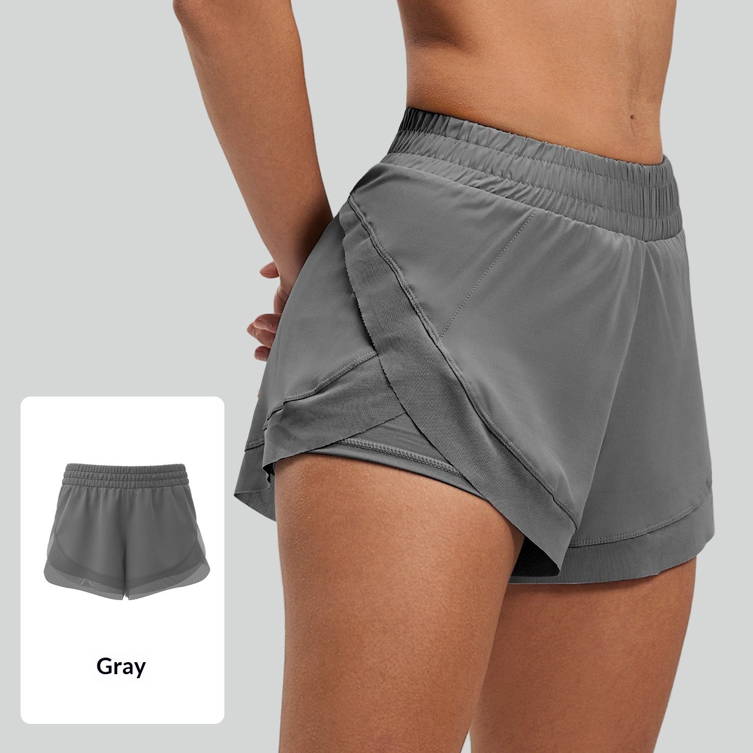 Workout Fitness Shorts, Seamless Bare-feel Yoga Shorts With Pockets - T&amp;A enterprises