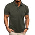 Summer Lapel Button Polo Shirt With Pockets Outdoor Fashion Short Sleeve Tops For Men Clothing - T&A enterprises