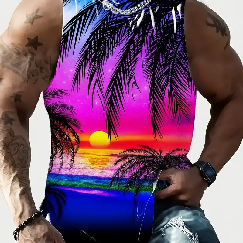 Full Printed Vest Made Of Polyester Material - T&amp;A enterprises