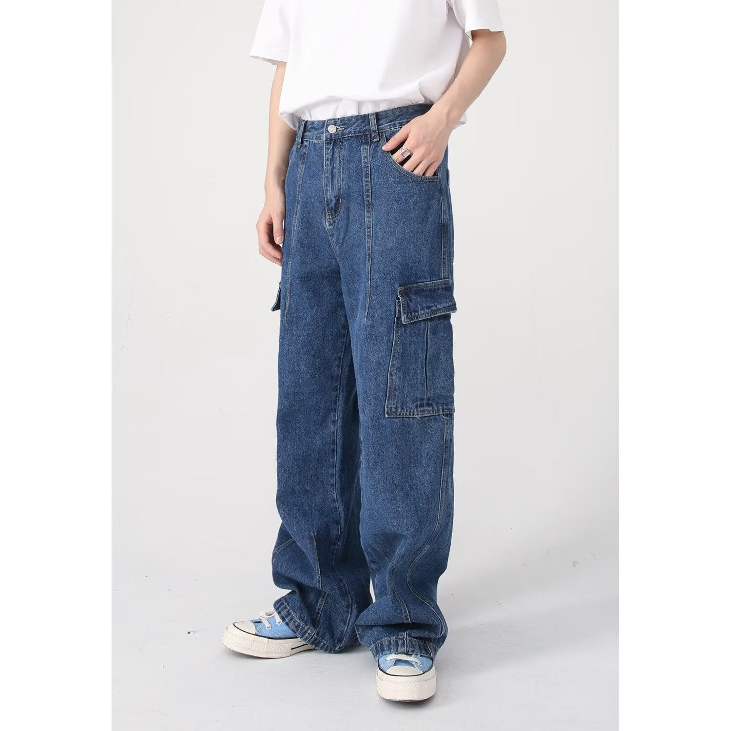 American Retro Loose Casual Workwear Jeans Wholesale - T&amp;A enterprises