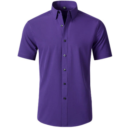 Four-side High Elastic Shirt Men&