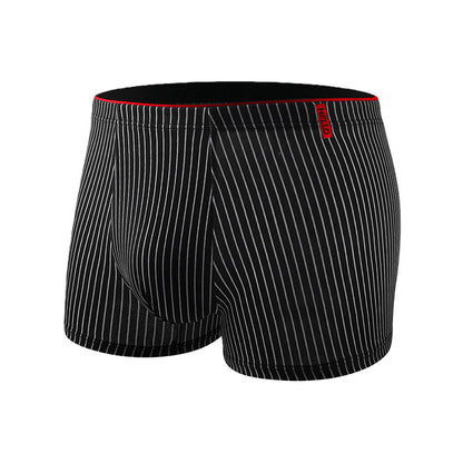 Striped Antibacterial Breathable Mid Rise Plus Size Mens Underwear - T&amp;A enterprises