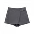 French-style Asymmetrical High-waisted Casual Shorts - T&A enterprises