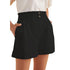Solid-color Casual Shorts With Elastic Waistband - T&A enterprises