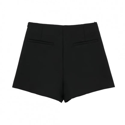French-style Asymmetrical High-waisted Casual Shorts - T&amp;A enterprises
