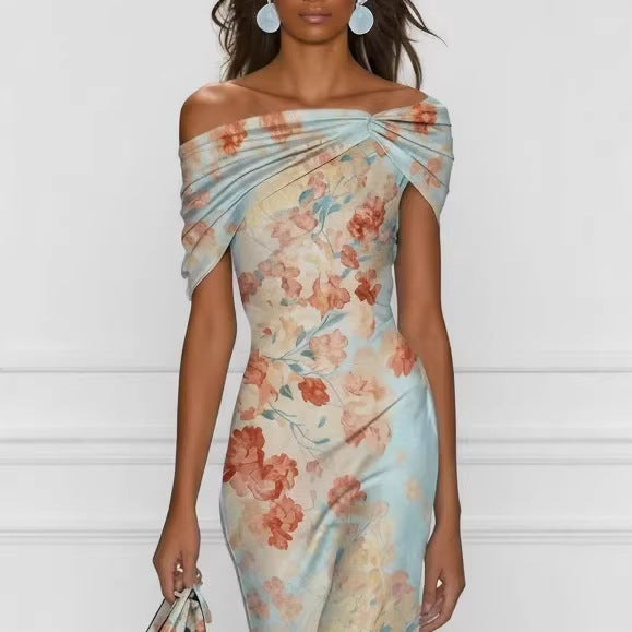 Floral Elegant Long Casual Dress For Women - T&amp;A enterprises