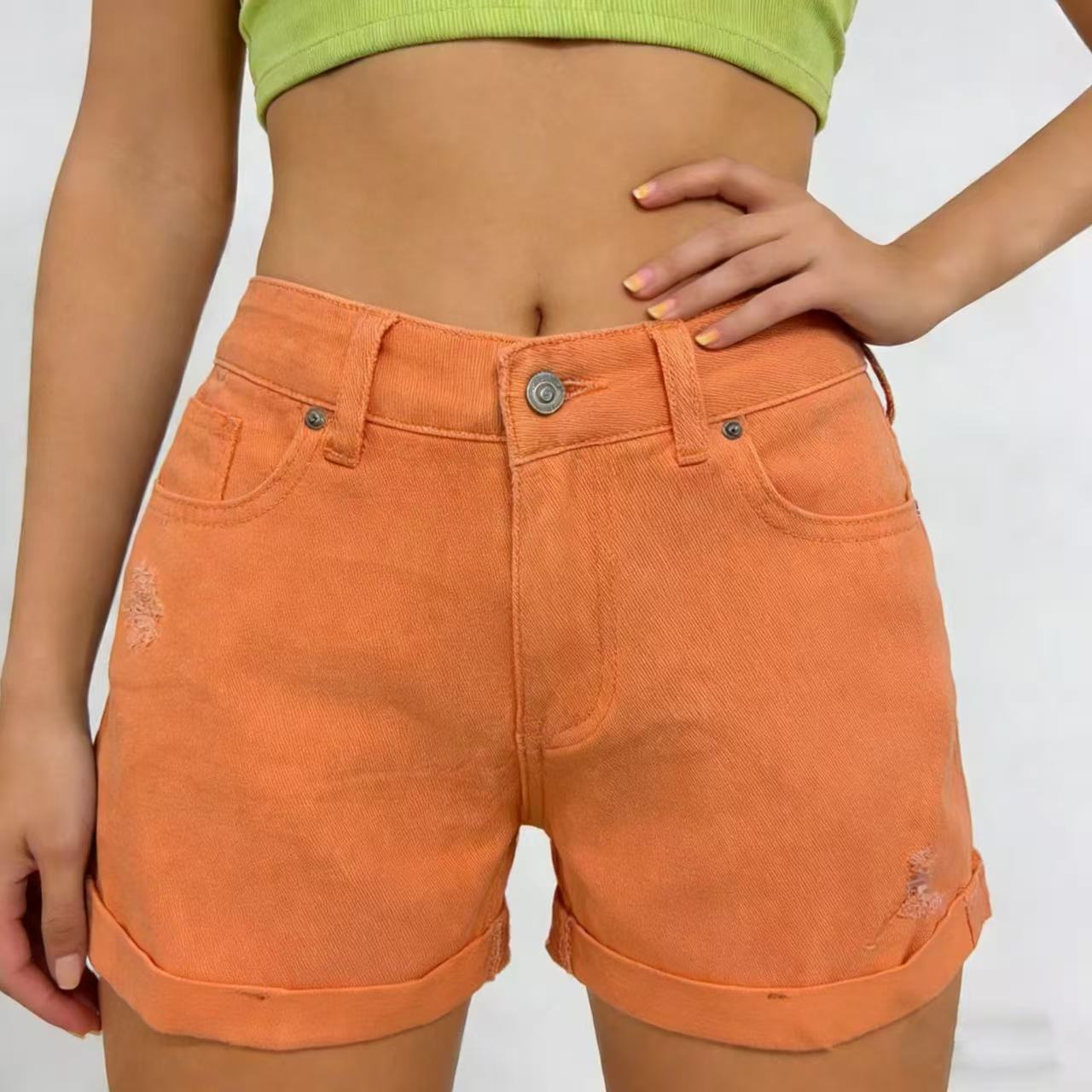Casual Retro Distressed Womens Denim Shorts - T&amp;A enterprises