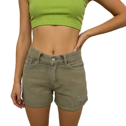 Casual Retro Distressed Womens Denim Shorts - T&amp;A enterprises