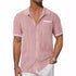 Short-sleeved Shirt Pocket Hollow Breathable Cool Summer Men&