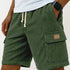 Versatile 3D Bag Mens Drawstring Corduroy Side-Pocket Shorts - T&A enterprises
