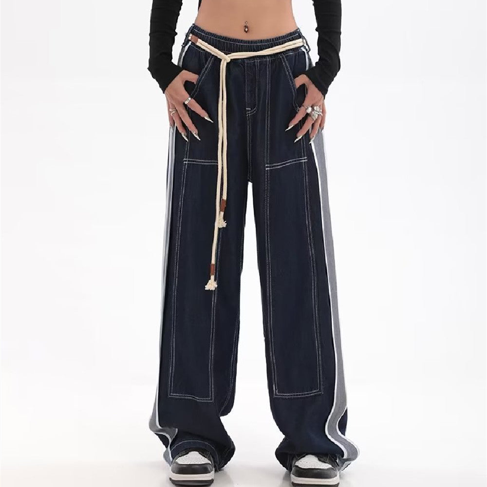 Loose Wide Leg Straight Trousers - T&amp;A enterprises