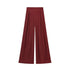 HH Women Elegant Pants Suit Dew Shoulder Golden Button Sleeveless Solid Short Top+Pleated High-Waisted Wide Leg Long Pant - T&A enterprises