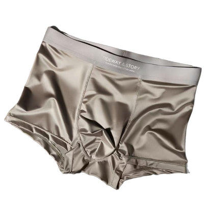 Ice Silk Mens Underwear Light Luxury Satin Boxers - T&amp;A enterprises