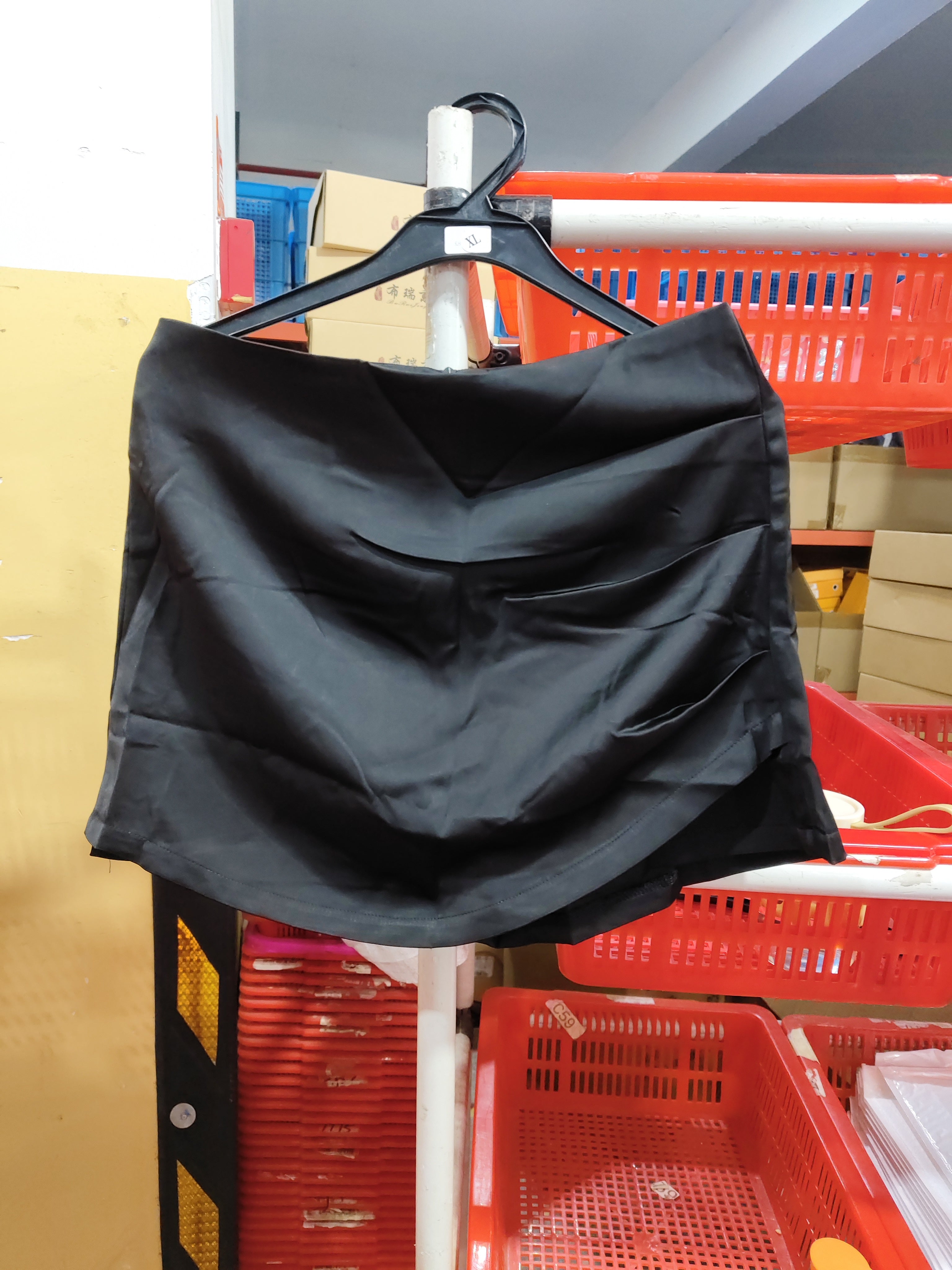 Womens Pleated Wrap Asymmetrical High-Waist Casual Shorts - T&amp;A enterprises