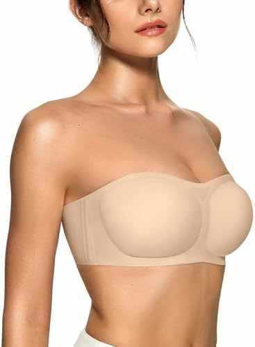 Womens Strapless Push-up Bandeau Bra - T&amp;A enterprises